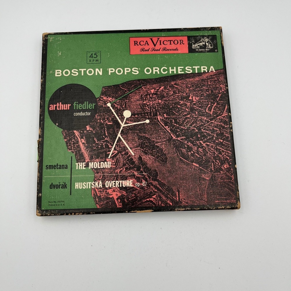 RCA Victor Boston Pops Orchestra Arthur Fiedler Moldau Husitska Overture‎ Vinyl